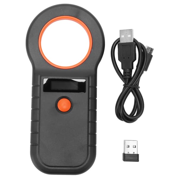 Kæledyr Mikrochip Scanner 134,2Khz 125Khz EMID FDX B Kablet USB Trådløs 2,4G Bluetooth Håndholdt Dyrechip Læser Sort W White Bluetooth version