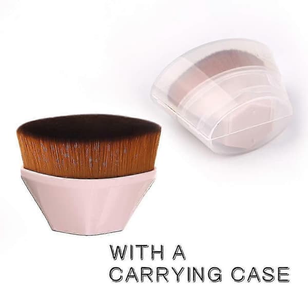 Foundation Makeup Borste Flat Top Kabuki Hexagon Ansiktsrouge Flytande Puder Foundation B
