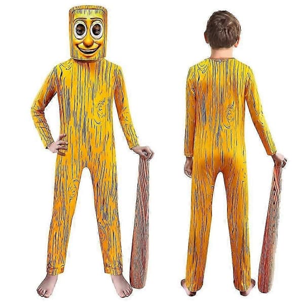 Brainrot Tung Sahur Jumpsuits Gutter Jenter Halloween Cosplay Kostyme - FKB A 130cm