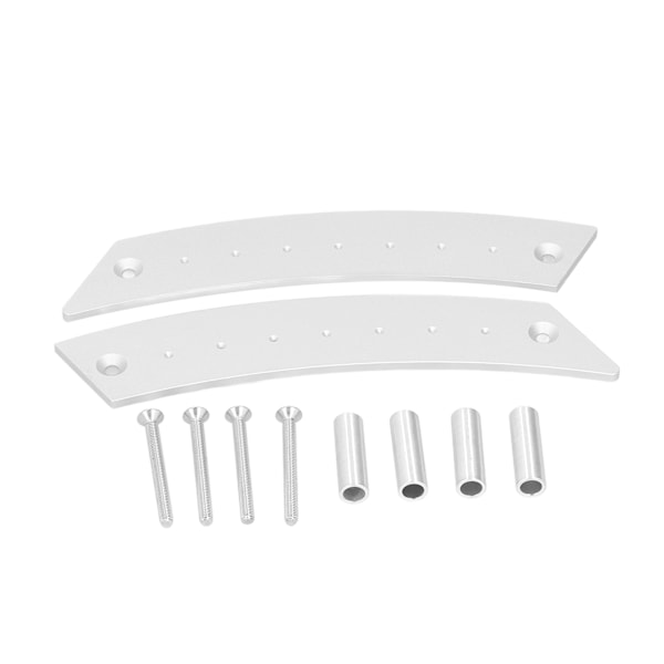 1 par innerdörrsdraghandtag Aluminiumlegering Innerdörrhandtag ErsättningsbiltillbehörSilver