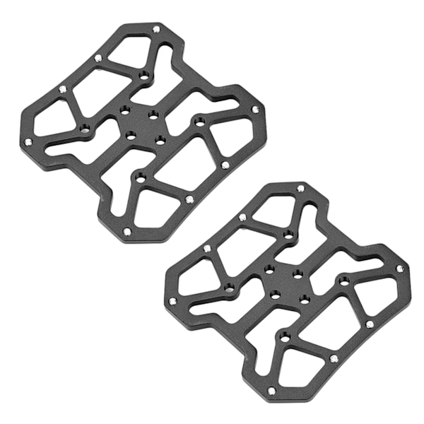 1 Par Aluminium Sykkelplattform Adaptere for SPD (Svart)