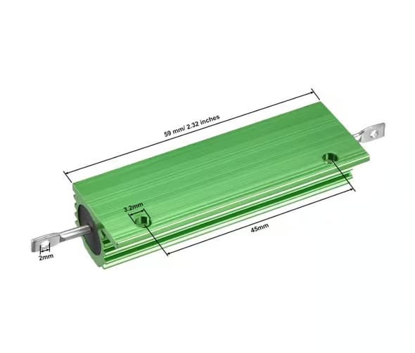Alumiinikotelovastus 100W 0,33 Ohm 2 kpl 2pcs