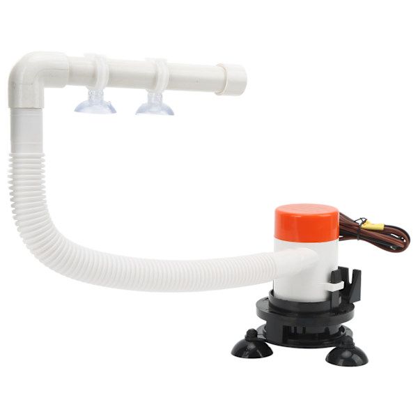Agnspumpe 12V 350GPH Maksimal Flow Bærbar Bådtank Fiskesparer Aerator til Enhver Beholder