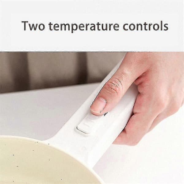 2L multifunksjonell elektrisk komfyr, non-stick panne, steking, gryte, koking Valkoinen