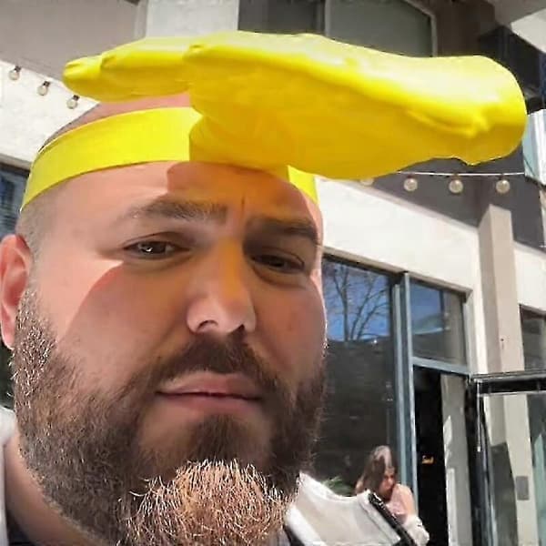 Unisex solbeskyttelse med 3D-palmeformet solhat G