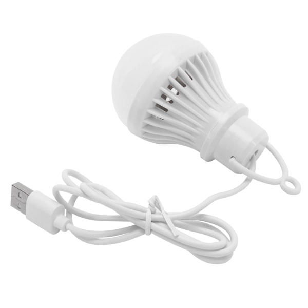 5W USB lavspænding LED pære lys familie nødpære 5V til udendørs camping hvidt lys/