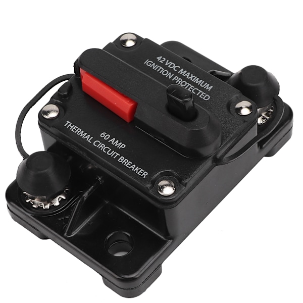 12V 30A/40A/60A Bilstereo Audio Resetbar Sikring Inline (60A)