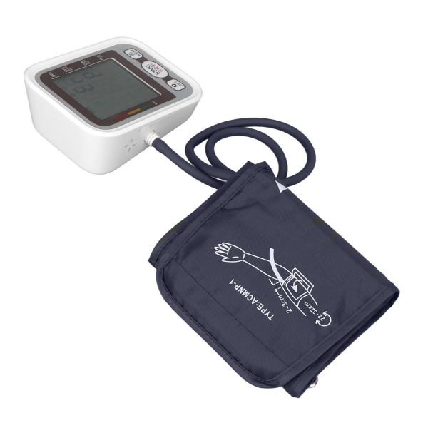 Blodtryksmåler Overarm Stor skærm Automatisk pulsmåler blodtryksmåler til ældre++/