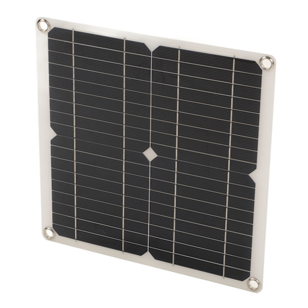 Solpanel för husbil 12W Monokristallin Solcellsladdare Panel Adaptiv Integrerad Spänningsregleringsmodul Intelligent Styrning med Laddningsregulator 10A