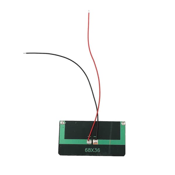 Liten solpanel 5V 60mA polykisel med kabel för gör-det-själv-projekt camping vandring 0.3W svart