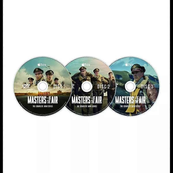 Masters of the Air: (DVD, 2024, 3-Disc Box Set) Engelsk Version Ny