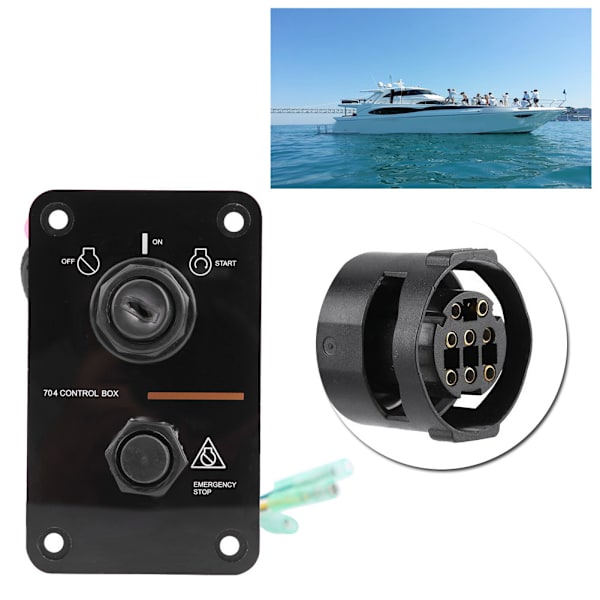 12V Enkelt Nyckelbrytarpanelmontering för Yamaha Utombordare Yacht 704-82570-12-00