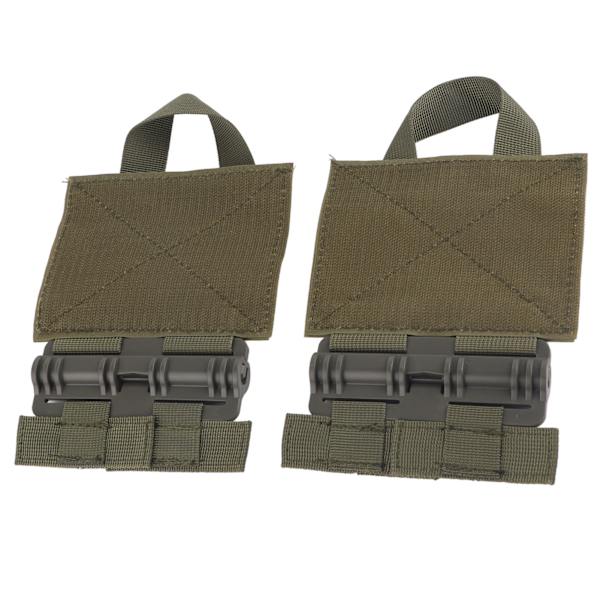 2 st Outdoor Snabbkoppling Cummerbund MOLLE Avtagbar Spänne Nylon Bärbar Snabbavtagning Spänneset Grön