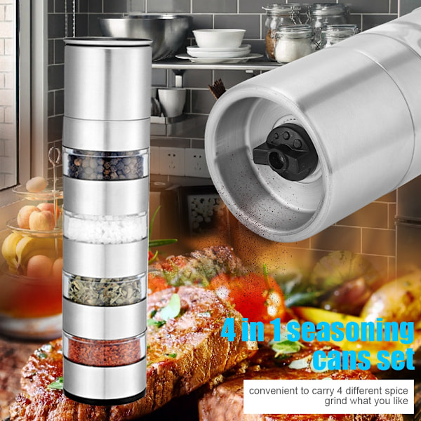 Kryddburkar för utomhuscamping Kryddburkar Kryddflaskor Shakers Box Grinder