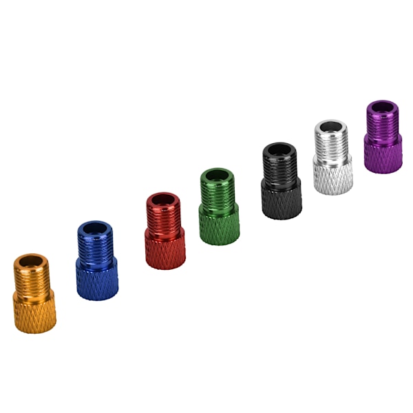 7 stk Sykkelpumpe Adapter Presta Ventil til Schrader Ventil for Landeveissykkel Fast Gear