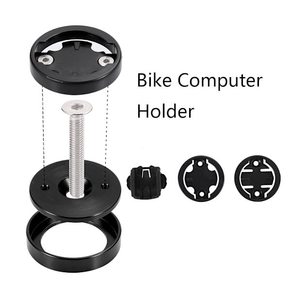 Cykelcomputerfäste för Styrstam Topplock CNC Aluminiumlegering Cykelcomputerfäste för Cateye för Garmin Röd