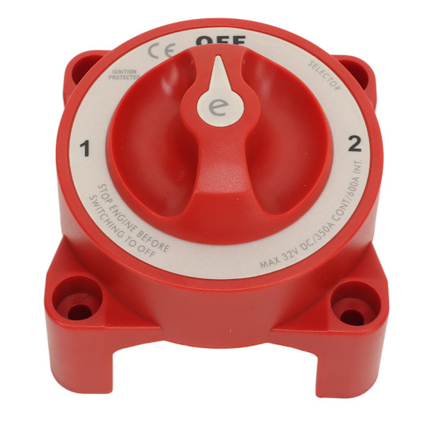 Batteriväljare Rotary Knop 3 Knoppar 350A 32V Batterifrånkopplingsbrytare för RV Marine Automotive 11001 (3 Position)