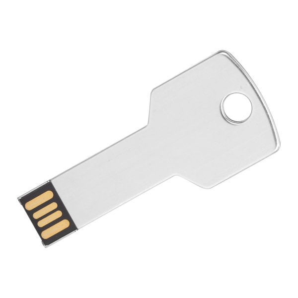 Key Shape USB Flash Drive USB Memory Disc USB Flash Drive til computer Brug Silver8GB ++