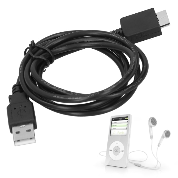 1,2M MP3/MP4-spiller Datatilkoblingsledning Ladekabel for Sony Walkman WMCNW20MU++