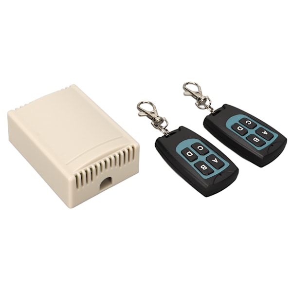 Rele Kaukokytkin 4 Kanavaa 10A ABS Langaton Moduuli 433Mhz Lähettimellä Nostin Ikkunalle DC12V 24V