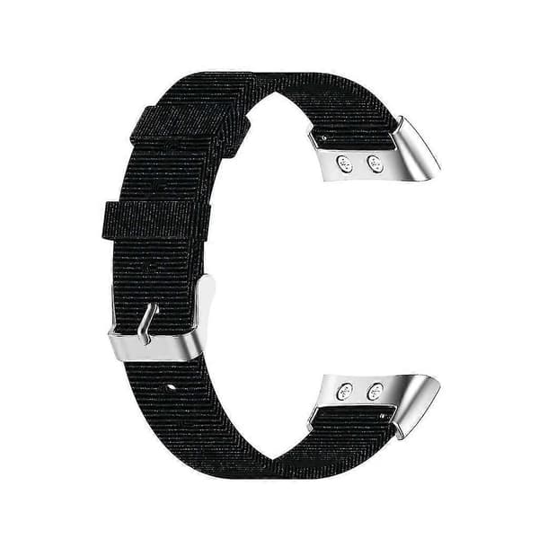 För Garmin Forerunner 45 Nylon Klockarmband Armband Slitstarkt -JA Black