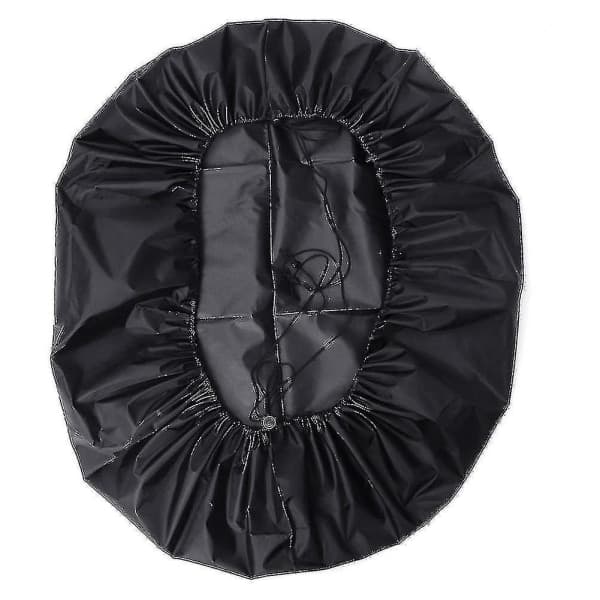 Vedenpitävä kansi 112 cm pyöreä ulkosuoja musta pyöreä kansi takkaan