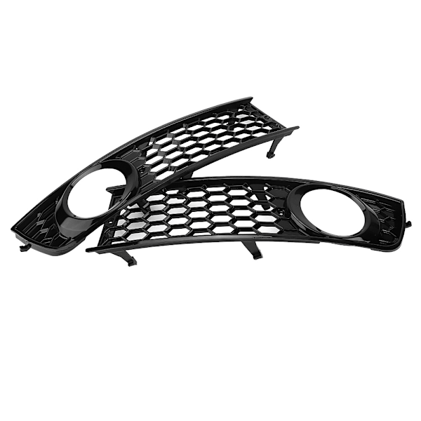 2 stk Bil Front Bumper Tåkelysgrill Nedre Side Tåkelysgrill for Audi A4 B6 2002-2005