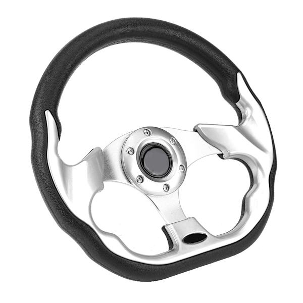 320mm Senaste kolfiber racing styrmodifiering Mini drifting ratt (Silver)