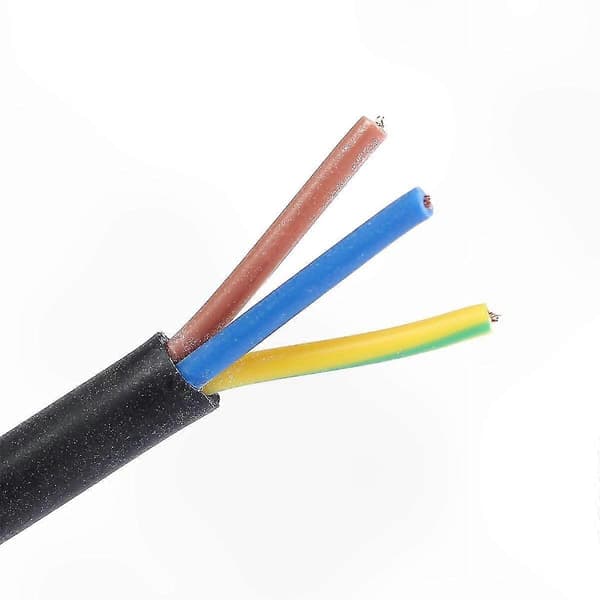 1M rund ljusströmbrytare med 3-ledars flexkabel Kompatibel med skrivbordslampor White