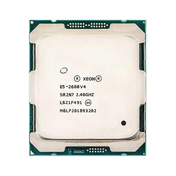 Xeon E5-2680V4 CPU Socket LGA 2011-3 14 kerner 28 tråde 2,4 GHz 35 MB L3-cache 120 W.