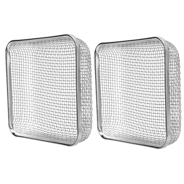 2st RV Ugnsventil 4.5 X 4.5in Heavy Duty Rostfritt Stål Flying Bug Cover Camper Värmare Avgasventil Mesh Screen