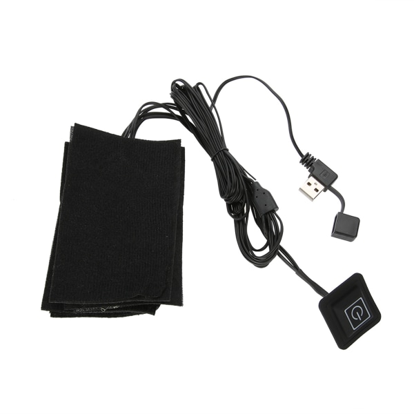 TIMH USB Elektrisk tøj Fem varmepuder Varmeelement Justerbar temperaturvarmerværktøj