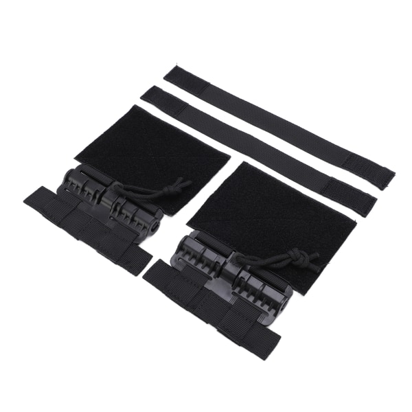 2-pack Utomhus Snabbkoppling Cummerbund MOLLE Avtagbar Spänne Nylon Bärbar Snabbavtagning Spänneset Svart