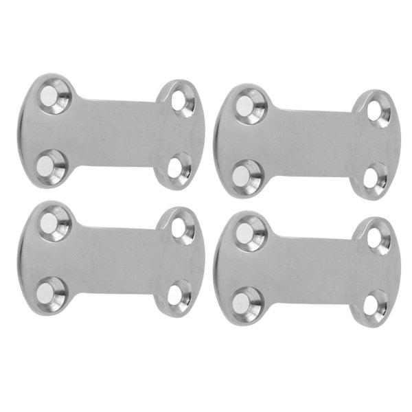 4 st Marine Pad Eye Plate 25mm 304 Rostfritt Stål Bälte Cam Spänne Platta 5.8mm Hål för Segling