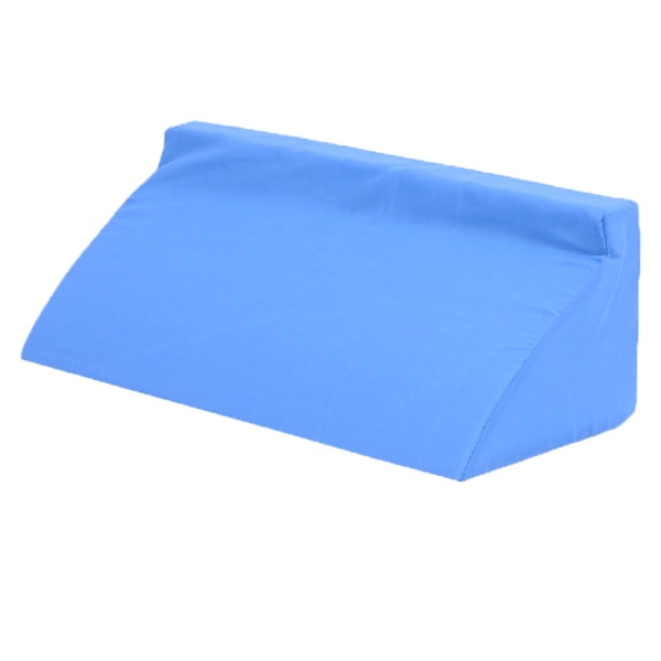 Bed Wedge Tyyny Sininen kolmiovaahto Piilovetoketju Irrotettava Pestävä Nukkumatyyny selän tukemiseen Sininen 50 X 25 X 15 cm / 19,7 X 9,8 X 5,9 tuumaa++/