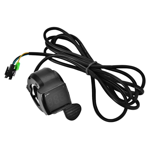 12V - 99V Sähköpyörän ja -skootterin peukalokaasu LCD-akkujännitteenäytöllä - Tarvike
