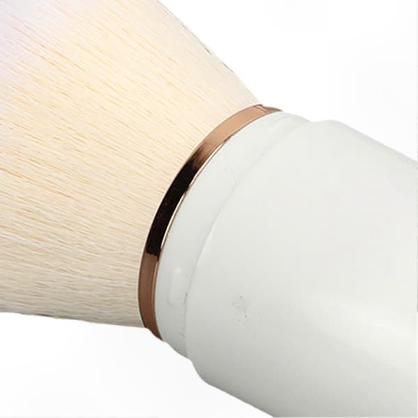 Bärbar infällbar puderborste kapseldesign konstfiber Kompatibel med applicering av rouge vit