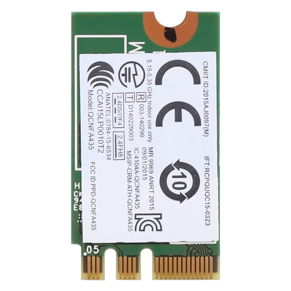2,4G+5G Dual Band trådlöst nätverkskort QCNFA435 NGFF / M.2-gränssnitt för Lenovo IdeaPad++