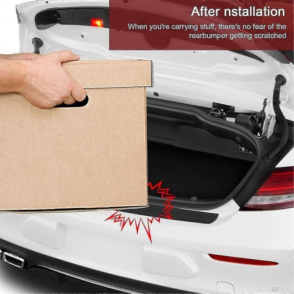 【BEMS】Car Rear Bumper Protector, Universal Flexible Bumper Guard, Anti-Scratch Rear Bumper Guard