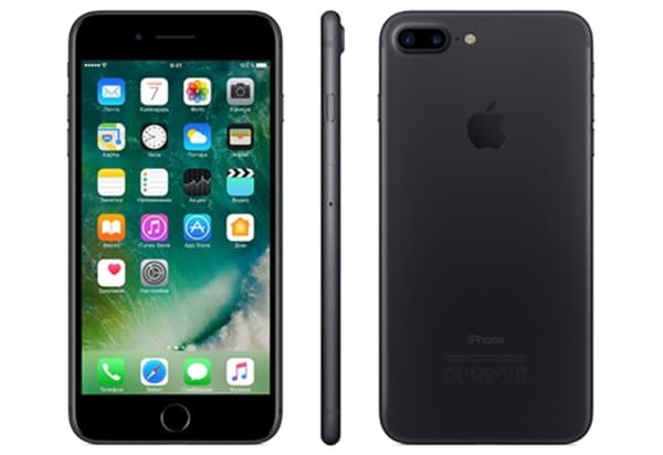 【BEMS】Mat sort cover til Kompatibel med iPhone 8 plus Svart black