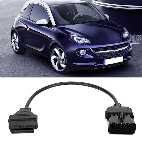 10Pin till 16Pin OBD2 diagnostisk kabeladapterkontakt Passar för Opel