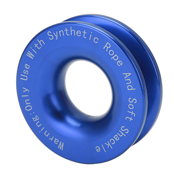 Vinsch Snatch Recovery Ring 41000lbs Brytstyrka för 7/16in 1/2in Mjuk Shackle med 3/16in 1/4in 3/8in Rep Blå