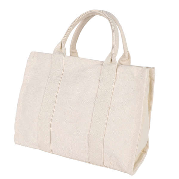 Mulepose Dame Canvas Single Shoulder School Casual Håndtaske med lynlås Justerbar rem Beige M