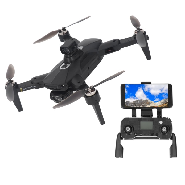 Taitettava drone RC-nelikopteri 8K-kaksoiskameralla 5G WiFi-lähetys Esteiden välttäminen Optinen virtauksen paikannus Hover musta /