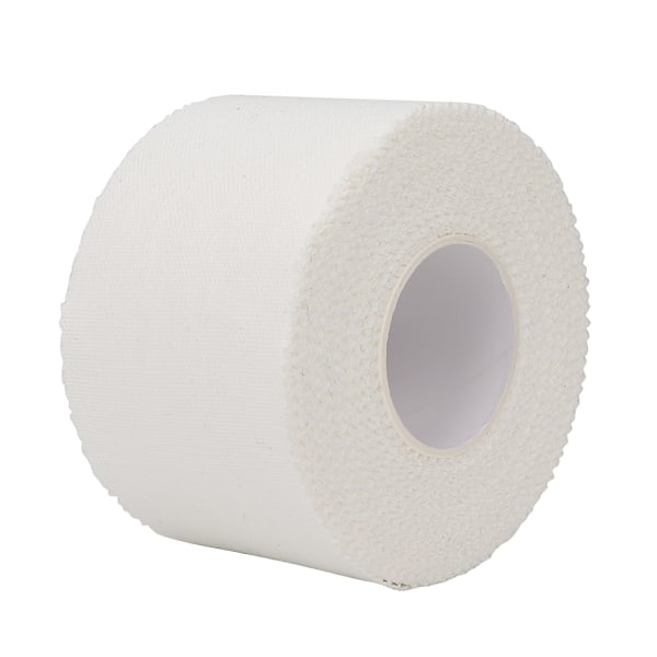 Hvid Sports Tape med Picot Kant Førstehjælpsbånd Finger Ankel Pleje Bandage Tape (3,8 cm x 9,14 m)