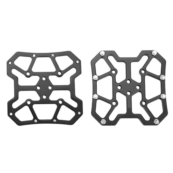 1 par aluminiumlegering cykel clipless pedalplattformadaptrar kompatibla med SPD (svart)