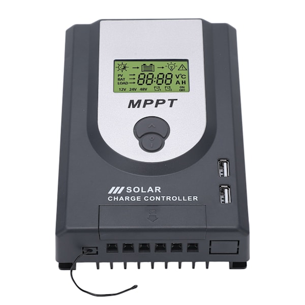 12V 24V MPPT Solar Charger Controller 10A Justerbar Parameter med Dual USB Port Solar Panel Regulator