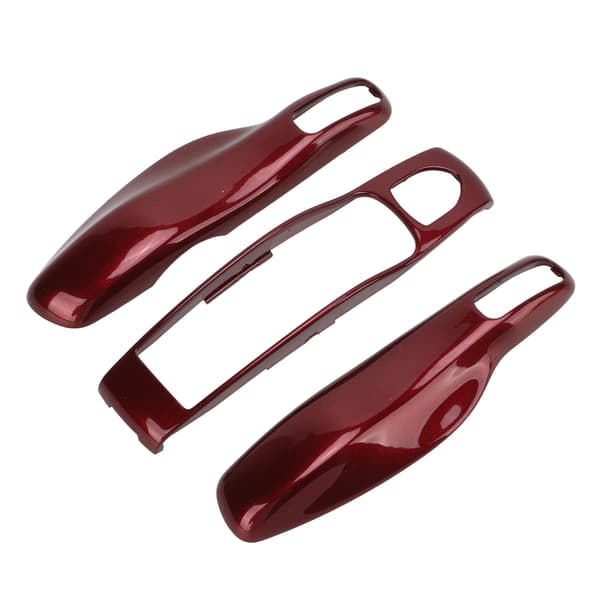 【BEMS】Nøglefob Shell Protector Bilmodifikationsudskiftning Kompatibel med Panamera Cayenne MACAN Boxster Cayman 911 718Rød