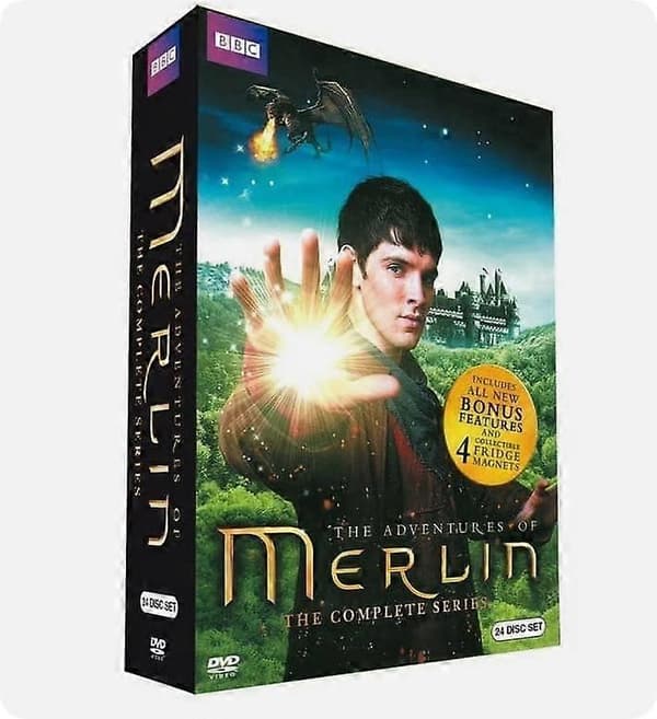 Merlin - The Complete Series, sæson 1-5 (DVD, 24-disc, boks-sæt) engelsk version [BEMS]