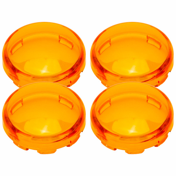 4 stk 6 cm/2,36 tommer Motorsykkel Blinklys Lys Linsebeskyttelse ABS Universal Motorsykkel Tilbehør Gul